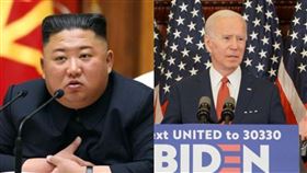 金正恩,拜登（圖／翻攝自北韓中央通訊社、拜登臉書）