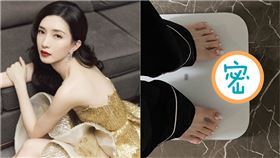 江疏影體重／翻攝自江疏影微博、江疏影工作室微博