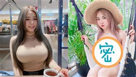 泥泥學姐近日因坐捷運上瞇眼睡死照引爆新話題。（圖／翻攝自泥泥學姐 IG）