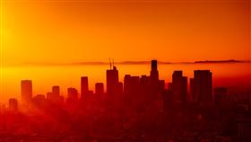 加州，美國，夕陽，城市（圖／翻攝自pixabay）