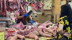 0917陳時中,豬肉產地標示,迪化街(圖/記者馮珮汶拍攝)