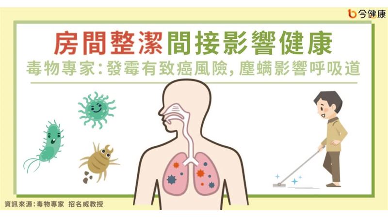 房間整潔會影響健康　發霉有致癌風險