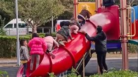 公園,溜滑梯,爬,新竹縣竹北,6個小朋友爬溜滑梯
