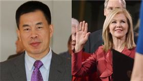 陳衛華、美國共和黨籍參議員布萊克本（Marsha Blackburn）(圖/翻攝雙方推特)