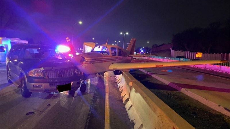 美小飛機公路迫降　20秒畫面曝光