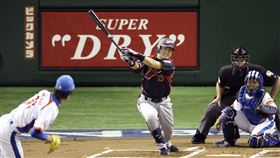 ▲青木宣親是2009年日本隊在世界棒球經典賽（WBC）冠軍成員，對手是韓國隊左投金廣鉉。（資料照／美聯社／達志影像）
