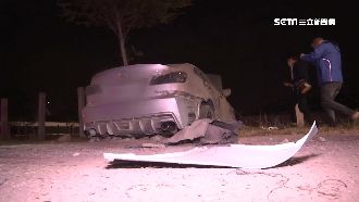 失控自撞分隔島　駕駛昏迷命危搶救中