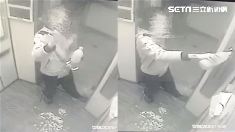 怪男拿一罐進電梯亂噴　住戶：那是尿