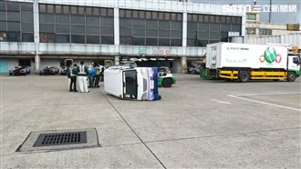 桃機傳交通意外　拖車撞翻機務車1傷