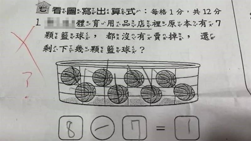 小一數學題沒人會　題目曝全網看傻眼