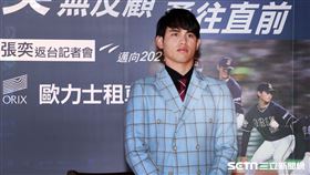 ▲歐力士台灣投手張奕。（圖／記者邱榮吉攝影）