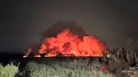 快訊／台南靈骨塔附近大火　大量臭氣飄往高雄市區
圖／翻攝自臺南市議員鄭佳欣臉書