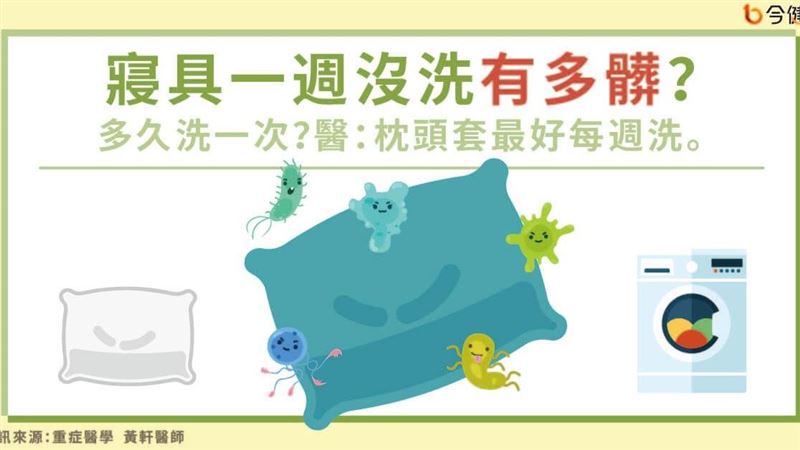 一週細菌這麼髒！枕頭套最好每週洗