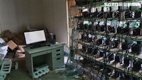 挖礦,竊電,台電,新北,翻攝畫面