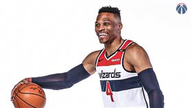 Russell Westbrook。（圖／取自巫師官方推特）