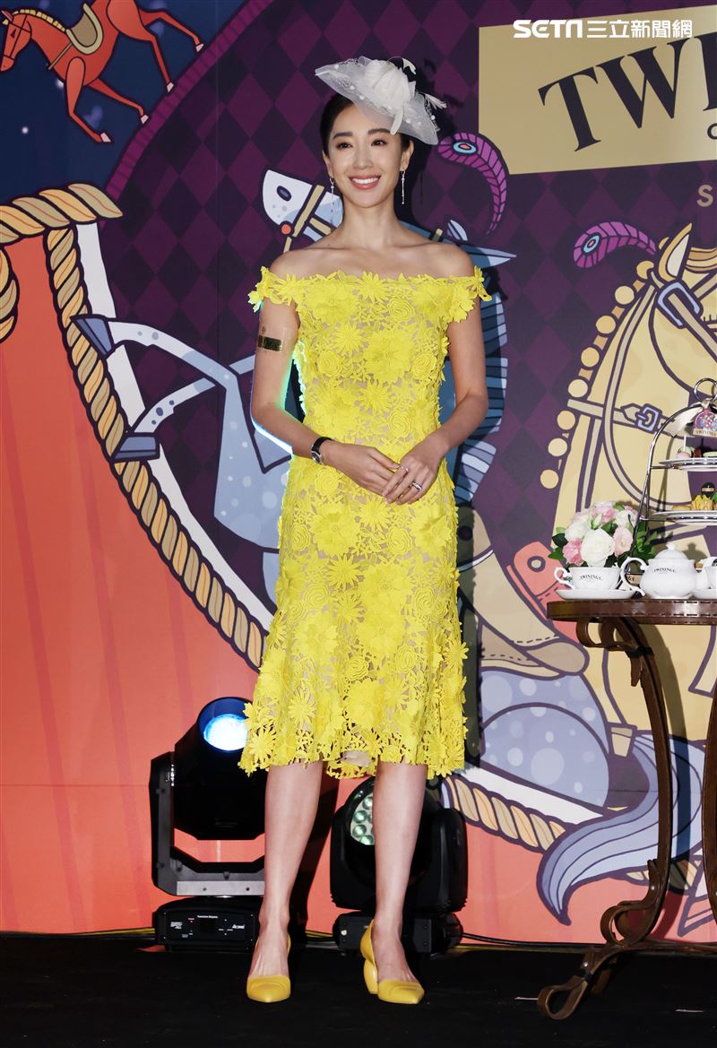 隋棠出席「馬會風尚躍動英倫-唐寧皇室榮耀午茶盛宴」。（記者邱榮吉/攝影）