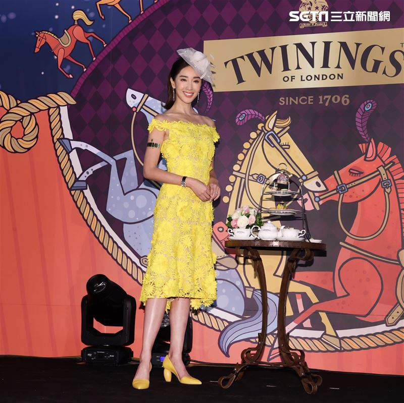 隋棠出席「馬會風尚躍動英倫-唐寧皇室榮耀午茶盛宴」。（記者邱榮吉/攝影）