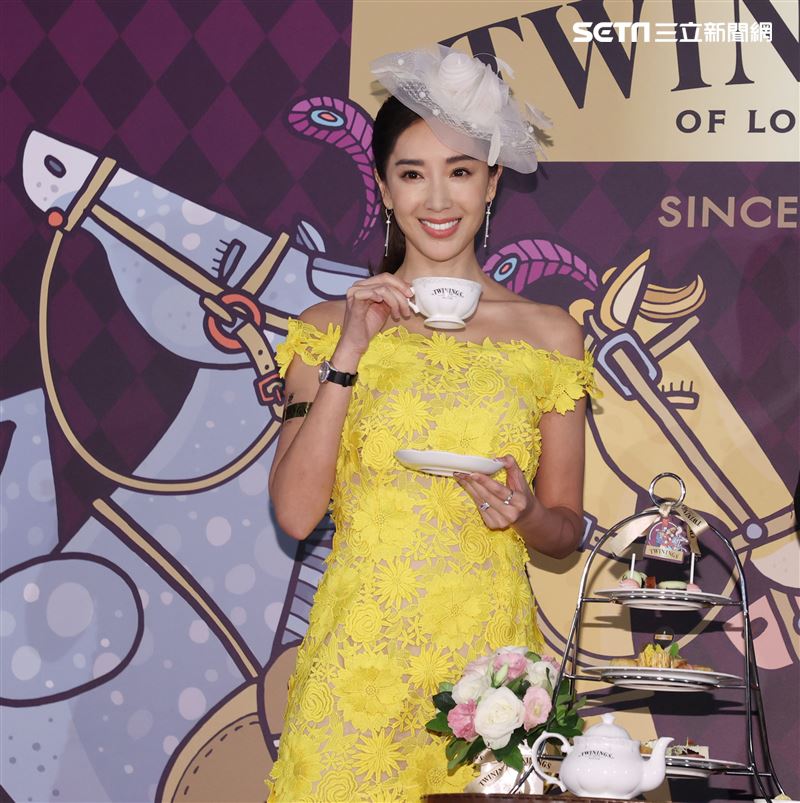 隋棠出席「馬會風尚躍動英倫-唐寧皇室榮耀午茶盛宴」。（記者邱榮吉/攝影）