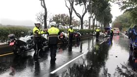 南投縣警察局,交通隊,意外,自撞