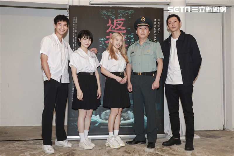 公視《返校》導演莊翔安、李玲葦、黃冠智、趙正平、蔡瑞雪出席媒體茶敘 。（圖／記者楊澍攝影）