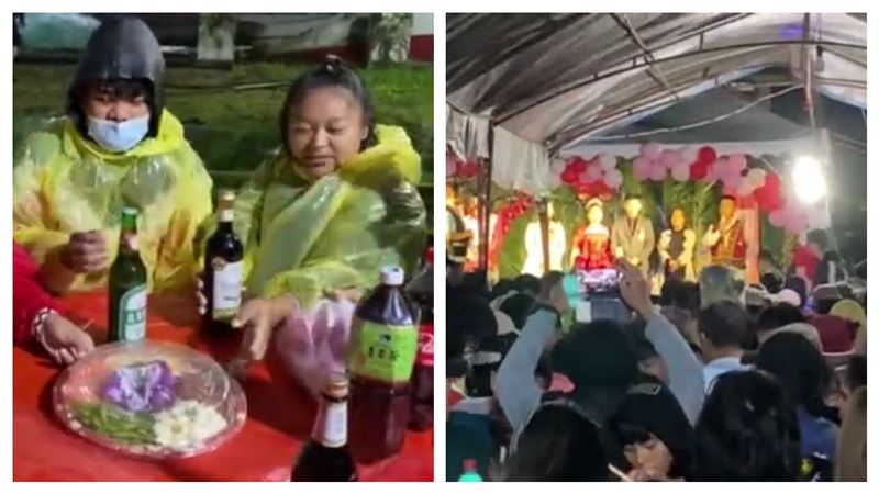 暴風圈內辦婚宴？蘭嶼賓客笑臉全吹歪