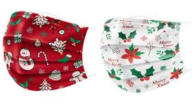 康乃馨醫療口罩聖誕節款,業者提供