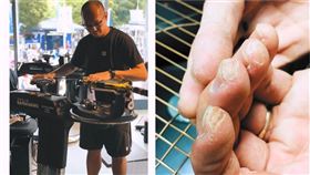 35而已／工程師棄高薪追夢　熬2年登網球大滿貫任穿線師（圖／邱健寧提供）