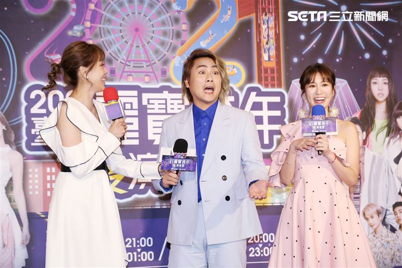 王仁甫、安心亞、嚴立婷、Apple出席《台中麗寶跨年雙演唱會》記者會 。（圖／記者楊澍攝影）