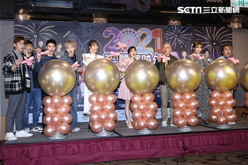 王仁甫、安心亞、嚴立婷、Apple出席《台中麗寶跨年雙演唱會》記者會 。（圖／記者楊澍攝影）