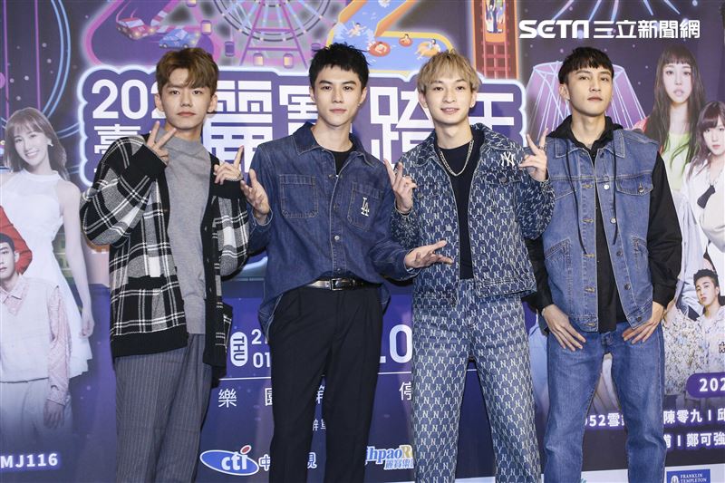 王仁甫、安心亞、嚴立婷、Apple出席《台中麗寶跨年雙演唱會》記者會 。（圖／記者楊澍攝影）