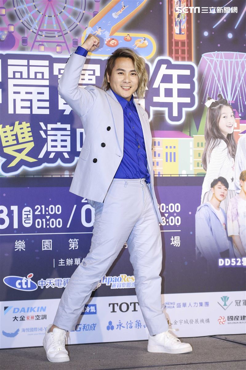 王仁甫、安心亞、嚴立婷、Apple出席《台中麗寶跨年雙演唱會》記者會 。（圖／記者楊澍攝影）