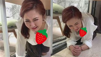 女星地震躲桌底　邪惡視角網被震暈了