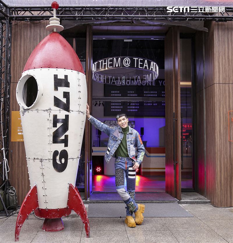 蕭敬騰全新單曲「薩哈星球」與「署茗職茶@AtTea」跨界合作。（圖／記者楊澍攝影）