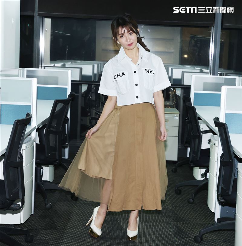 郭書瑤三立新聞網專訪。（記者邱榮吉/攝影）