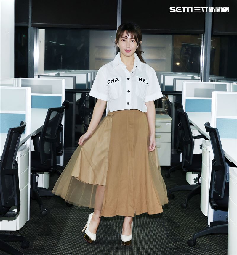 郭書瑤三立新聞網專訪。（記者邱榮吉/攝影）