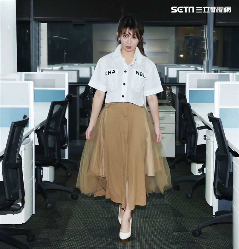 郭書瑤三立新聞網專訪。（記者邱榮吉/攝影）