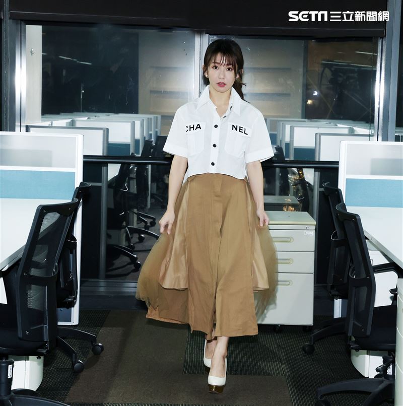 郭書瑤三立新聞網專訪。（記者邱榮吉/攝影）