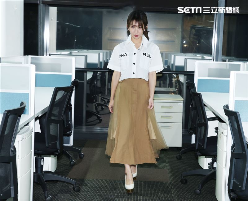 郭書瑤三立新聞網專訪。（記者邱榮吉/攝影）