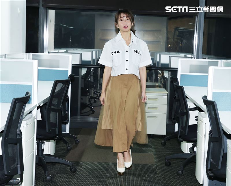 郭書瑤三立新聞網專訪。（記者邱榮吉/攝影）