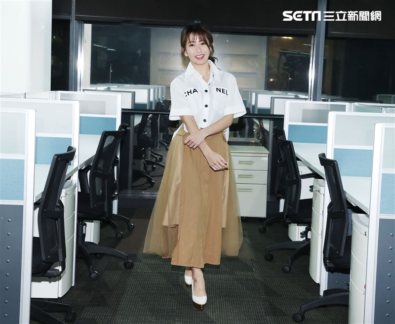 郭書瑤三立新聞網專訪。（記者邱榮吉/攝影）