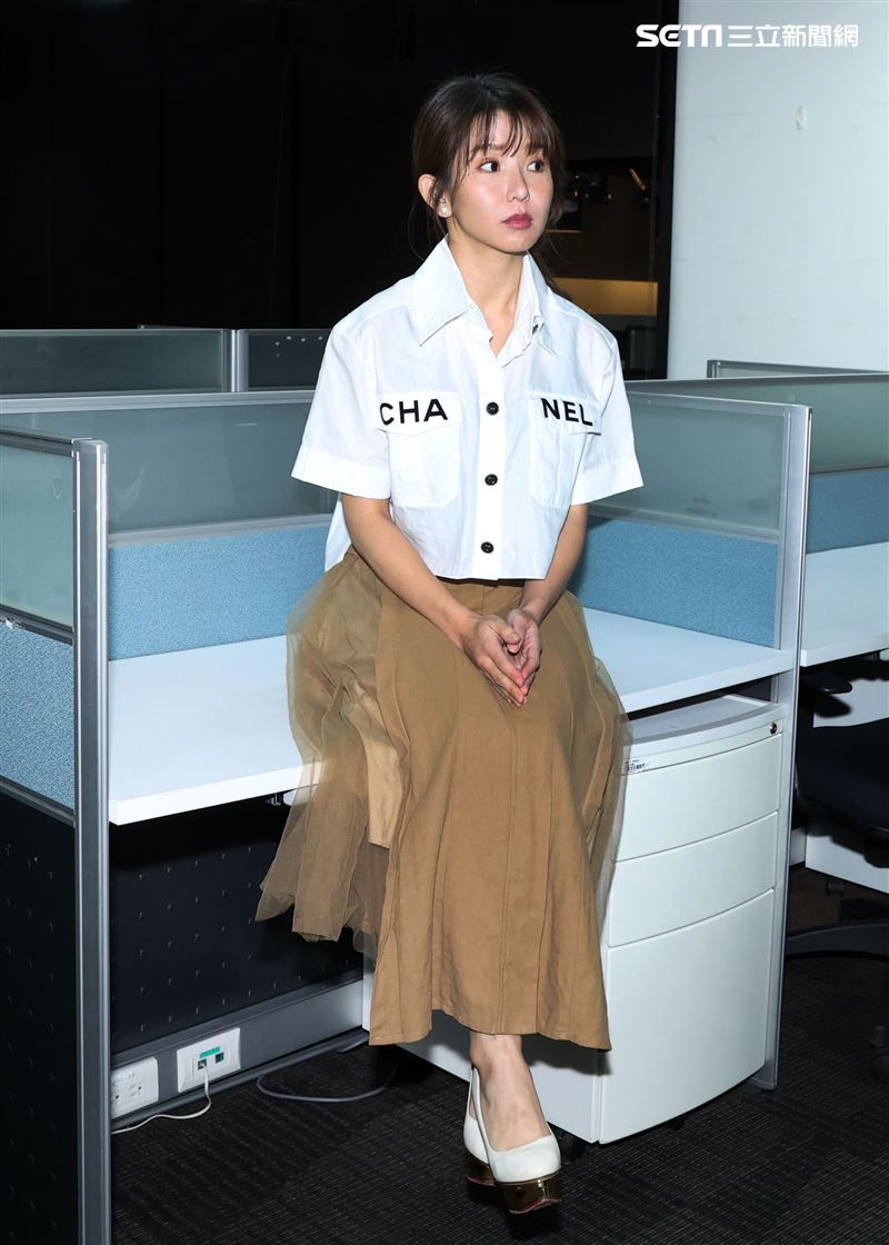 郭書瑤三立新聞網專訪。（記者邱榮吉/攝影）