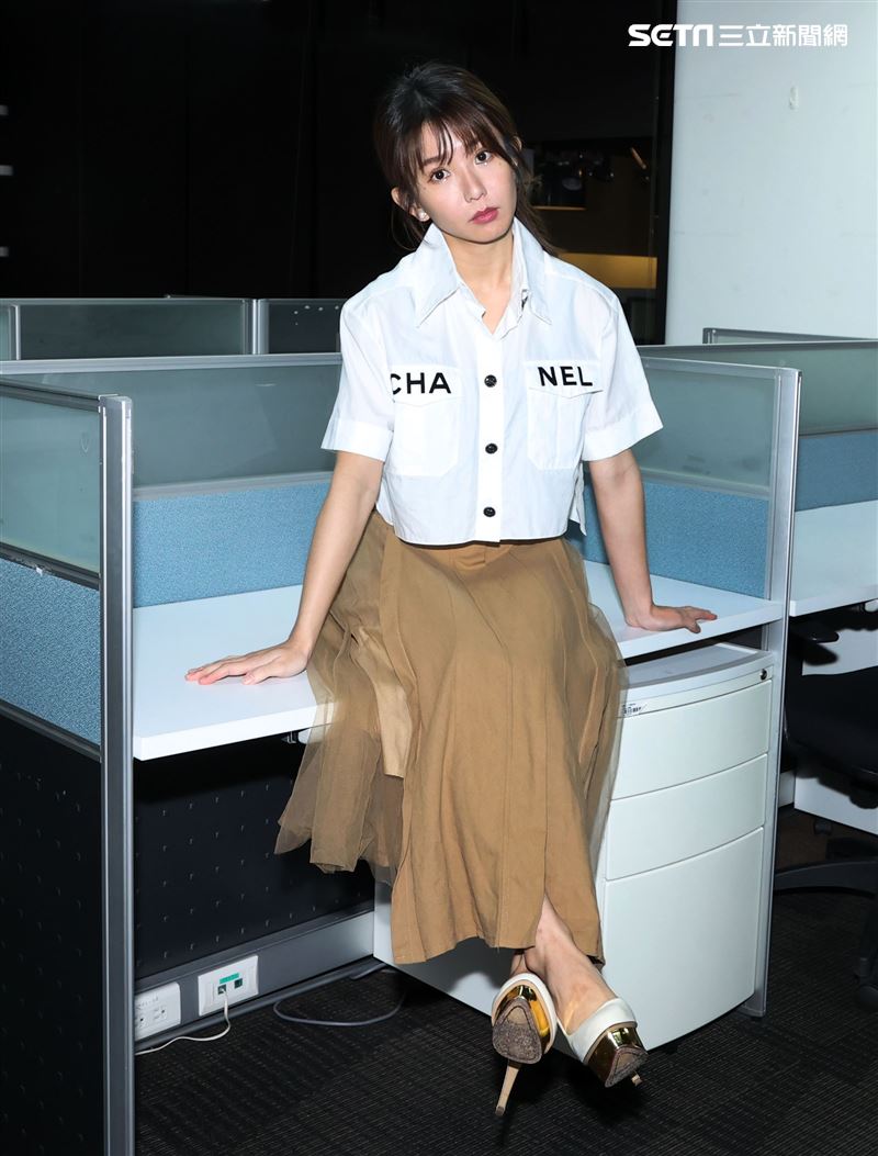 郭書瑤三立新聞網專訪。（記者邱榮吉/攝影）