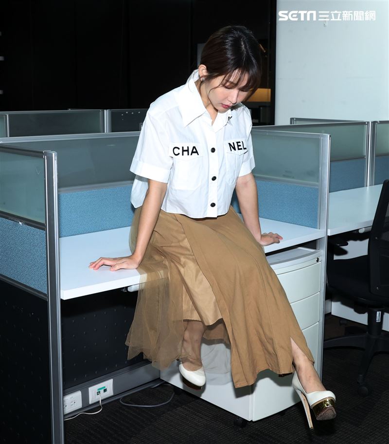 郭書瑤三立新聞網專訪。（記者邱榮吉/攝影）