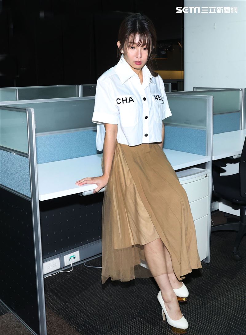 郭書瑤三立新聞網專訪。（記者邱榮吉/攝影）