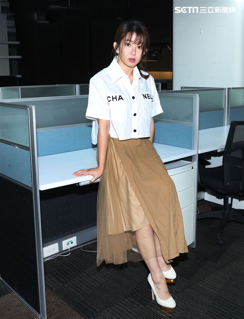 郭書瑤三立新聞網專訪。（記者邱榮吉/攝影）