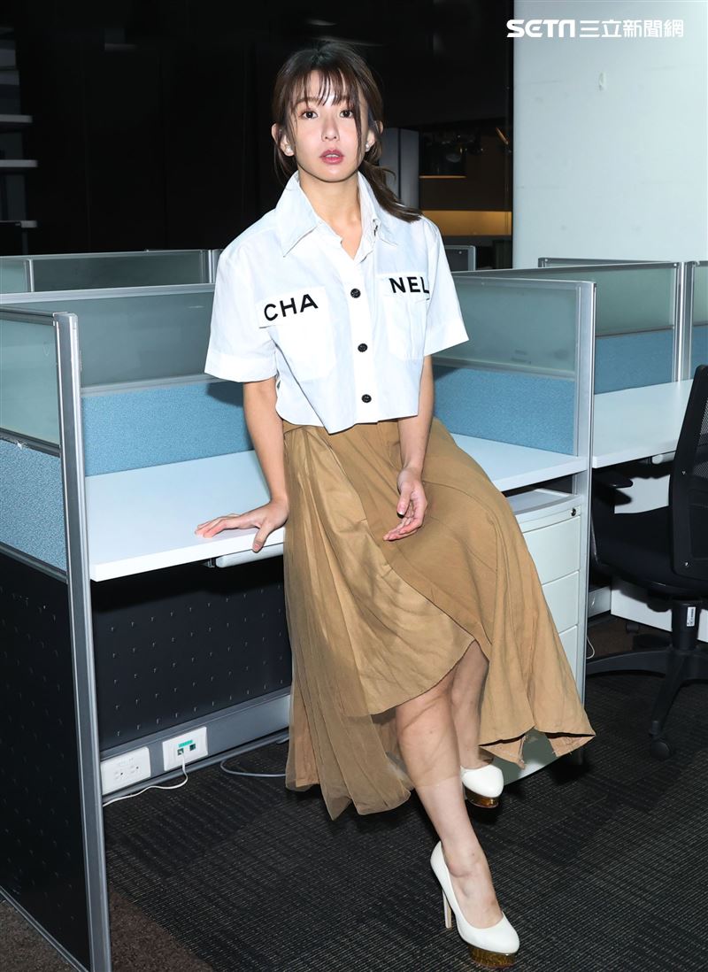 郭書瑤三立新聞網專訪。（記者邱榮吉/攝影）