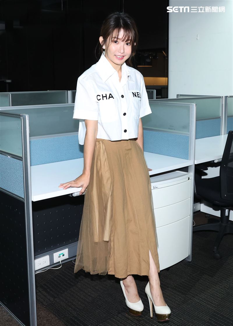 郭書瑤三立新聞網專訪。（記者邱榮吉/攝影）