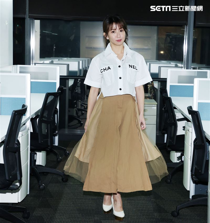 郭書瑤三立新聞網專訪。（記者邱榮吉/攝影）