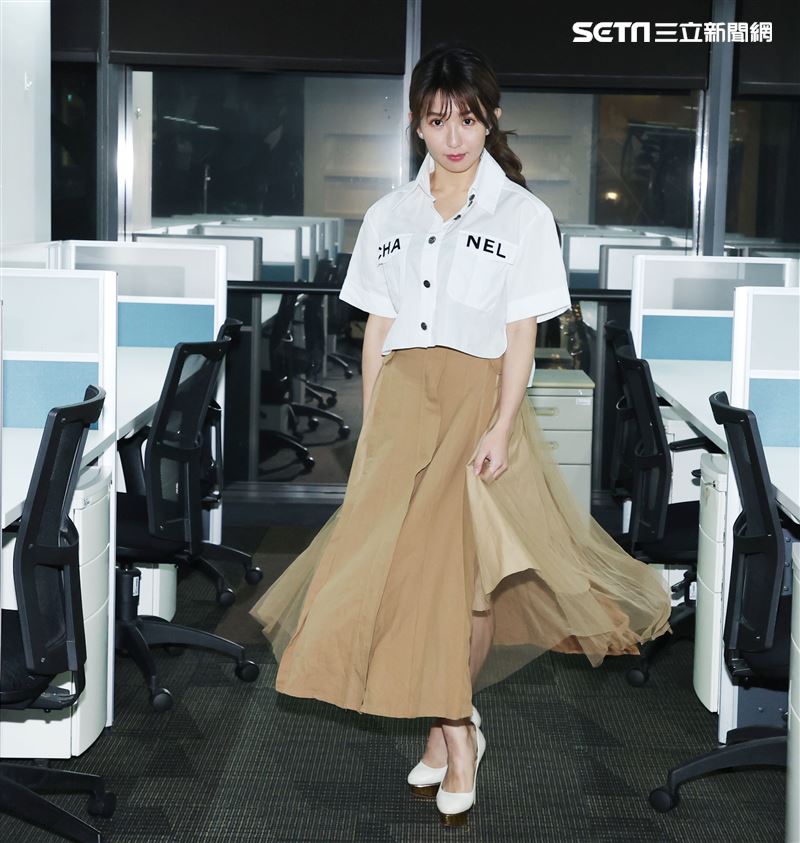 郭書瑤三立新聞網專訪。（記者邱榮吉/攝影）