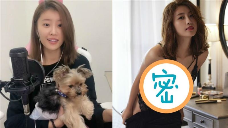 直播就遇強震！女神超晃緊抱狗直瞪眼